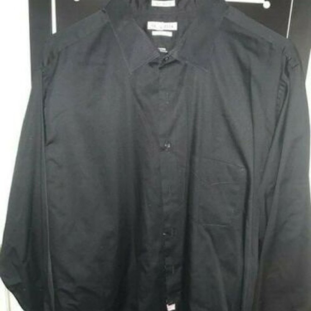 Van Heusen Lux Sateen Mens LS Dress Shirt 19 34/35